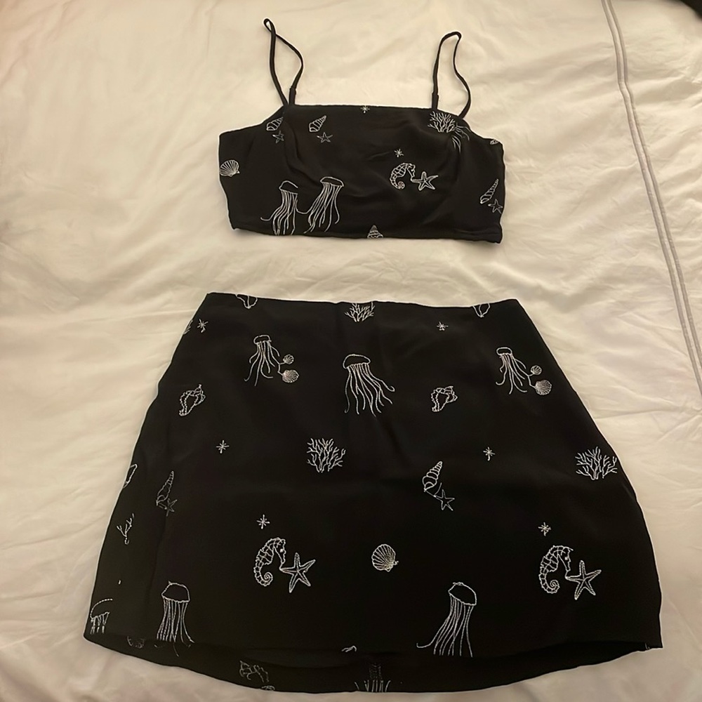Wild Honey - black nautical two piece